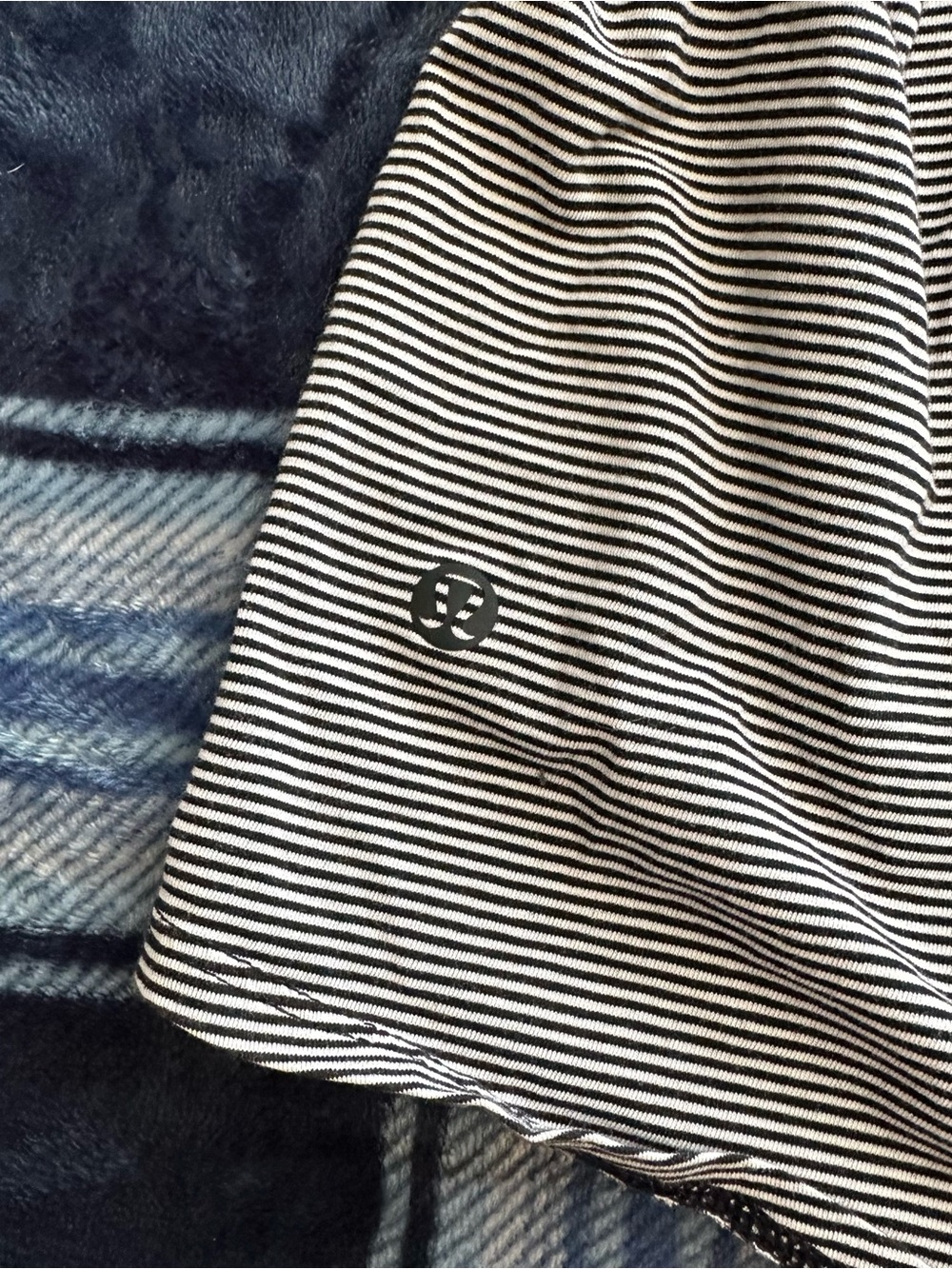 lululemon athletica Black & White Thin-Striped Racerback Tank - Picture 3 of 3
